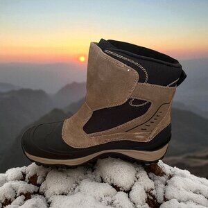 BearPaw Men’s Size 10 Waterproof Suede Winter Boots–Insulated Snow/Hiking Boots